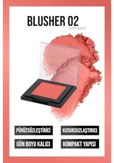 Powder Blusher 02 Toz Allık, T955 Diğer