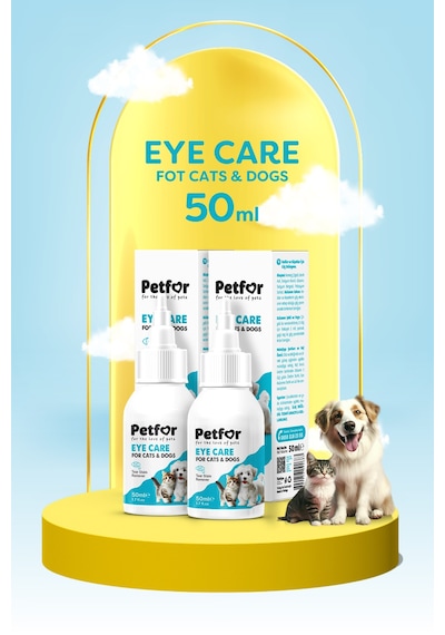 Kedi Ve Köpekler İçin Göz Bakım Damlası 50 Ml X2 Adet