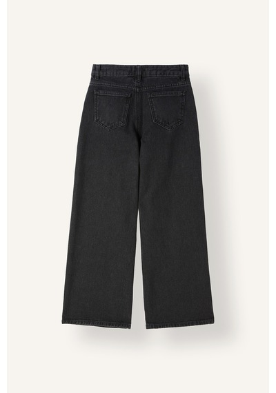 Defacto Straight Fit Geniş Paça Jean Pantolon Kız Çocuk H6247a826aunm36 Antrasit-nm36