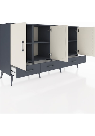 Kronos Konsol 6 Raflı 3 Çekmeceli 4 Kapaklı 176x59x99 Antrasit-ay Antrasit-aytaşı/antrasit Kronos Konsol 6 Raflı 3 Çekmeceli 4 Kapaklı 176x59x99 Antrasit-ay Antrasit-aytaşı/antrasit