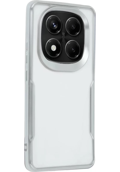 Newface Xiaomi Redmi Note 14 Pro 5g Kılıf Boyi Silikon Kapak - Gümüş