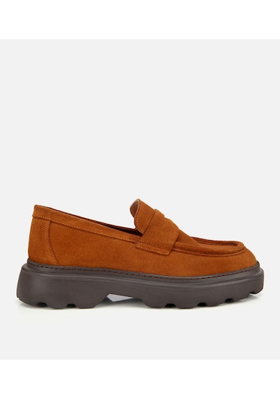 Hotiç Erkek Süet Deri Taba Kalın Tabanlı Günlük Loafer 02ayh313930a370 02ayh313930a370 Taba