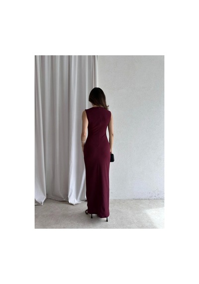 Candybia Kadın Maxi Elbise - Bordo B.bordo B.bordo