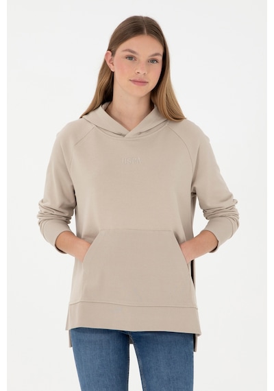 U.S. Polo Assn. Kadın Taş Kapüşonlu Sweatshirt 50296944-VR049