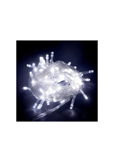 10m 100 Led Boncuk Lamba Beyaz Işık Altın