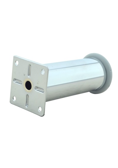 Ludıa Metal Ayarlanabilir 4 Adet Mobilya Ayağı Metal Tablalı 12cm Gri