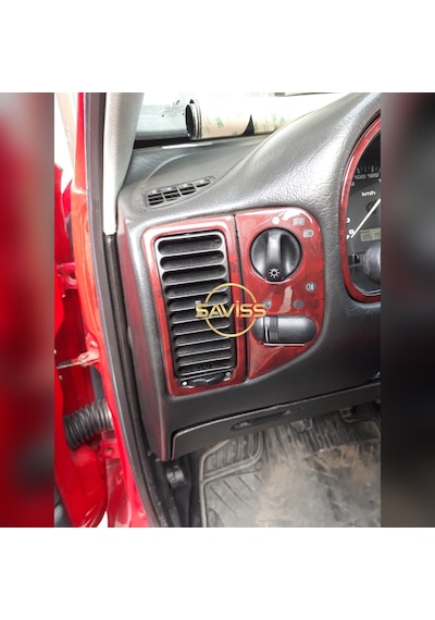 Volkswagen Polo Klasik uygun Gül Desenli Maun Full Set,Torpido Konsol Maun Kaplama(Gül desenli Maun)