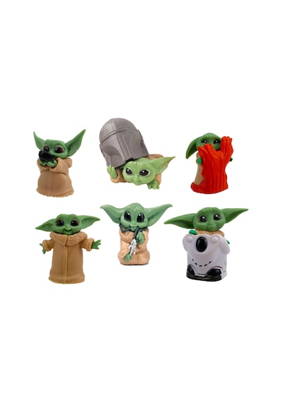 Star Wars Mandalorian Baby Yoda Grogu Bebek Yoda Aksiyon Figür Oyuncak Seti 6 Yoda Figürü Bir Arada2