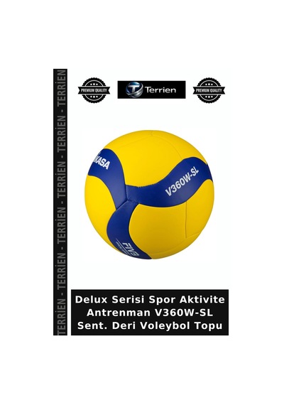 Delux Serisi Spor Aktivite Antrenman V360w-sl Sent. Deri Voleybol Topu Çok Renkli