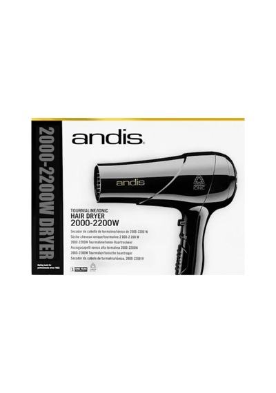 Pro Tourmaline Ionic Black Saç Kurutma Fön Makinesi 2000-2200w