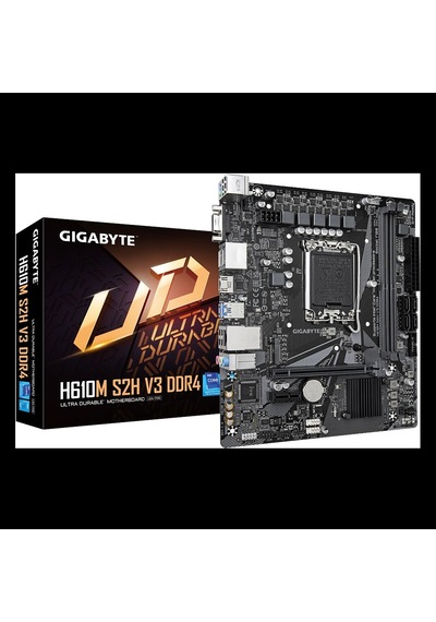 Gıgabyte H610m S2h V3, Ddr4, Rev1.0, 2xddr4, M.2, D-sub, Hdmı, Dp, 12-13.14.nesil, Lga1700 Soket, An