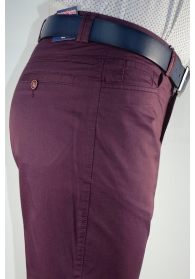 Bomonti Erkek Bordo Likralı Pantolon Bordo