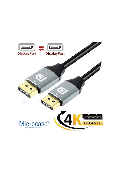 8k 240hz Alüminyum Başlık Displayport To Displayport Kablo 5 Metre - Al5081 Standart