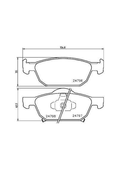 Sangsın Sp1605 Ön Fren Balata Honda Accord 2.0l R20a3 Cu 08- 45022tl1g00-45022tl1g01