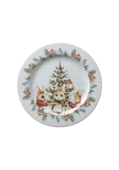 Kosova Ylb1118 Bunny Tavşanlı Servis Tabağı 26 Cm 6 Lı Çok Renkli