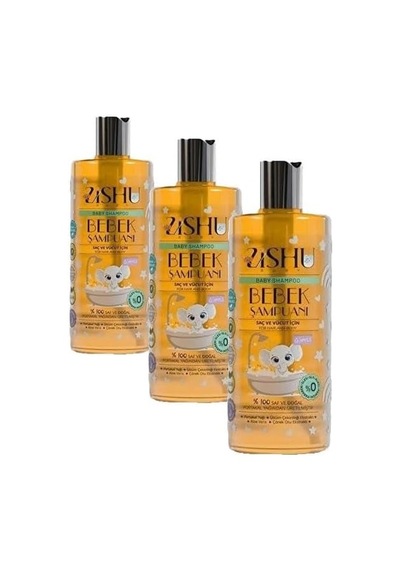 Zishu Bebek Saç Ve Vücut Şampuanı 400 Ml 3 Paketi