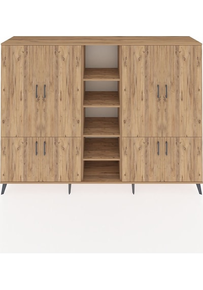 Hyperion Dolap 14 Raflı 8 Kapaklı 220x44x163 Çam-çam Çam-çam Hyperion Dolap 14 Raflı 8 Kapaklı 220x44x163 Çam-çam Çam-çam