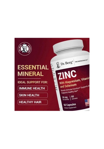 Dr.berg Zınc 60mg Per Servıng 60 Kapsül