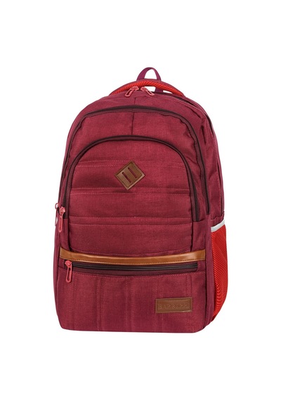Su Gecirmez Cordura Kumas Punterez Dikisli Laptop Ve Suluk Bolmeli Gunluk Ve Okul Sirt Cantasi Bordo