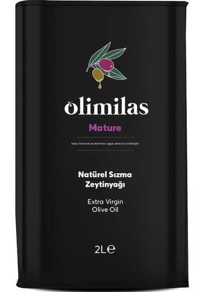 Olimilas Natürel Sızma Soğuk Sıkım Zeytinyağı 2 L 0,6 Asit Yeni Hasat Milas Yöresi