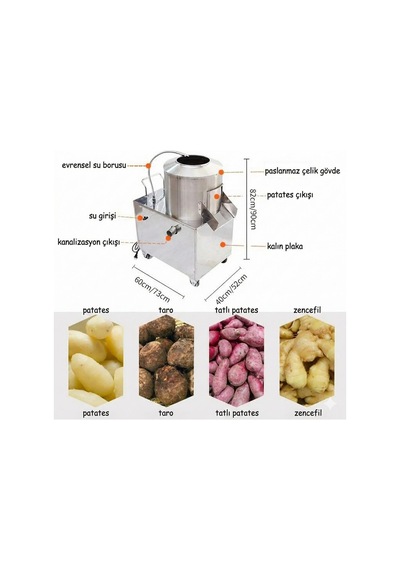 Dalle Tp-350 Patates Soyma Makinesi