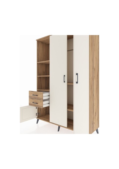 Hyperion Dolap 5 Raflı 2 Çekmeceli Tek Askılı 132x44x195 Çam-aytaşı/çam Aytası/atlas Çam - Atlas Çam Hyperion Dolap 5 Raflı 2 Çekmeceli Tek Askılı 132x44x195 Çam-aytaşı/çam Aytası/atlas Çam - Atlas Çam