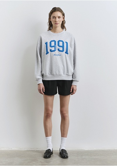 Mavi - 1991 Baskılı Gri Sweatshirt 1s10361-87033 Gri