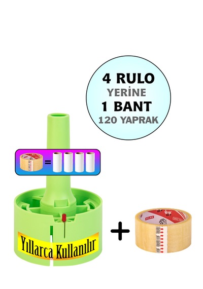 Tuybox Yeşil 1 Bant 120 Yaprak. Koli Bandı Ile Tüy Toplar. Tüy Toplama Rulosu Yerine. yeşil