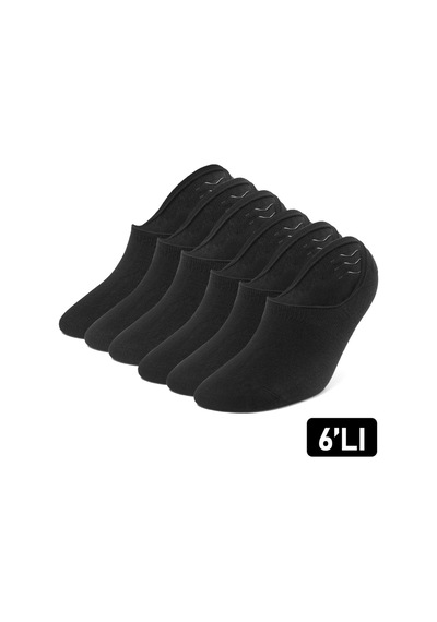Just Inner Erkek 6 Lı Bambu Çorap Babet Premium Ayak Sağlığı 11400 Siyah