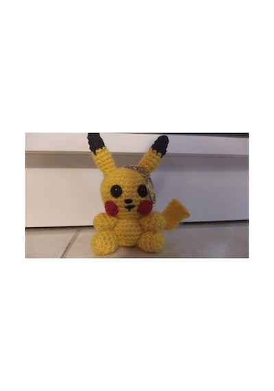 Pokemon Pikachu Amigurumi Anahtarlık Sarı