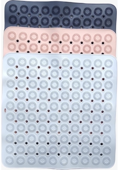 İsgstore Kare Masajlı Silikon Banyo & Duş Kaydırmazı Antrasit GP-150 Antrasit