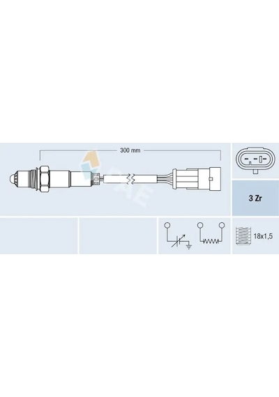 Fiat Tempra Oksijen Sensoru 1.6 1990-1999 Fae 77121