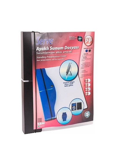 Serve Sv-6840 40 Yaprak Siyah Ayaklı Sunum Dosyası