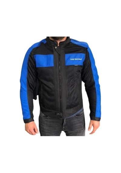 Venom Urban Yazlık Erkek Motosiklet Montu Mavi Sym0167