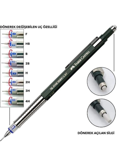 Faber Castell Vario 0.7 Mmlüks Versatil Kalem
