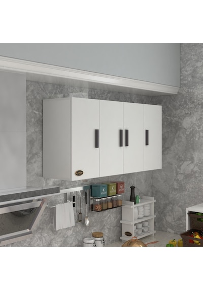 Kenzlife Hazır Mutfak Merlanda Byz 060 120 32 Mutfak Banyo Dolabı Kapaklı Raflı