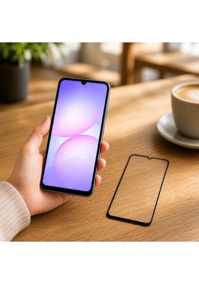 Samsung Galaxy A07 İle Uyumlu Anti Statik Ekran Koruyucu Toz Tutmayan Kırılmaz Cam