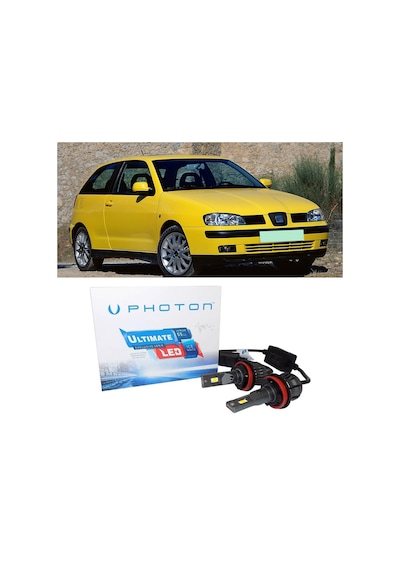 Seat İbiza Led Xenon Kısa Far Ampulü H7 Ultimate 9500 Lumens Yeni Seri Beyaz 1999-2003