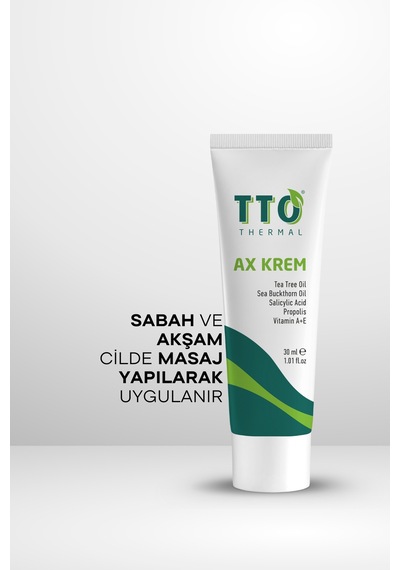Tto Ax Akne Krem 30 Ml – Çay Ağacı Yağlı Akne & Kremi
