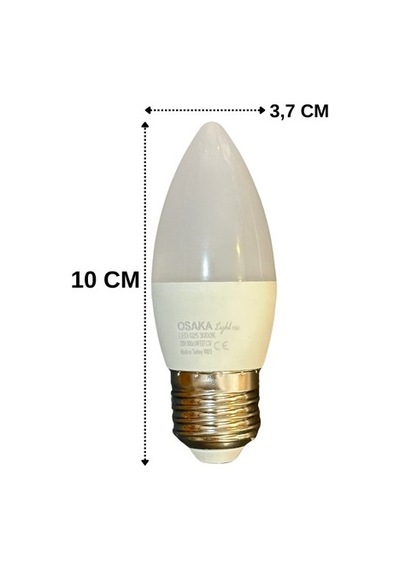 Osaka E27 Duy Buji Led Ampul 7w 630 Lm Beyaz Işık