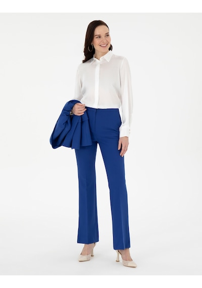 Pierre Cardin Kadın Saks Pantolon 50290397-vr045 Saks