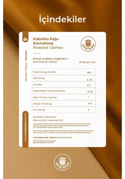 Kabuklu Kavrulmuş Kaju - 100g - 36349638 Diğer