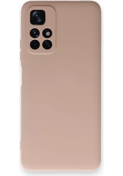 Uryport Xiaomi Redmi Note 11t Kılıf Nano İçi Kadife Silikon - Pudra