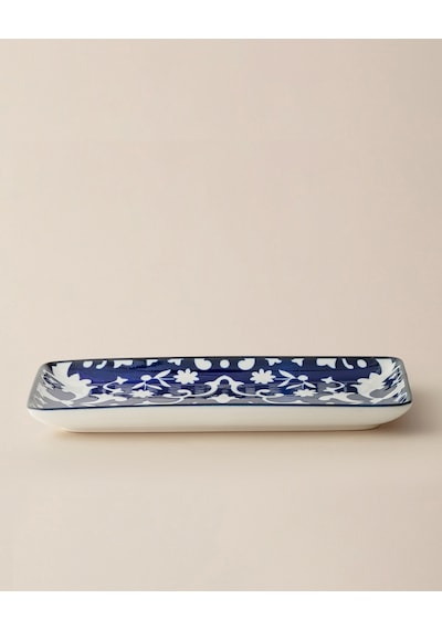 Madame Coco Reve Bleu Verve Dikdörtgen Tabak - 22 Cm - Mavi/beyaz 8684427225677 Çok Renkli