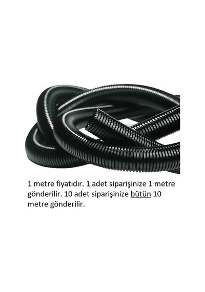 12mm Yarıksız Spiral Boru Kablo Izolasyon Hortumu Siyah Esnek