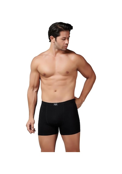 Gümüş Erkek Modal Elastan Boxer 7009 Siyah