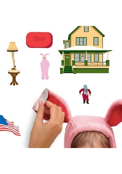 A Christmas Story Ralphie Bunny Suit Dev Duvar Çıkartmaları Acı Kahve