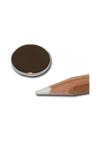 Dünya Magnet 20 Adet 15mm X 2mm Yuvarlak Güçlü Neodyum Mıknatıs