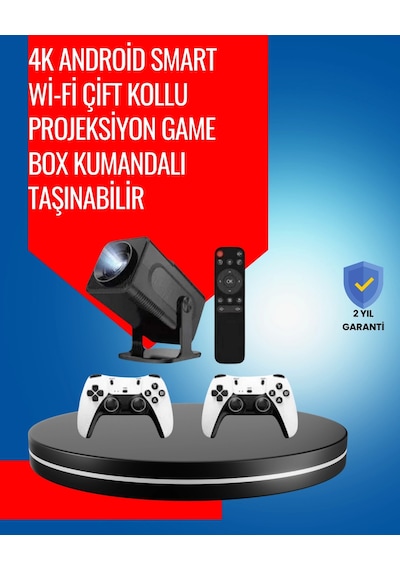 1.5 Kg Ağırlığında, 4500 Retro Oyunlu Multimedya Projektör