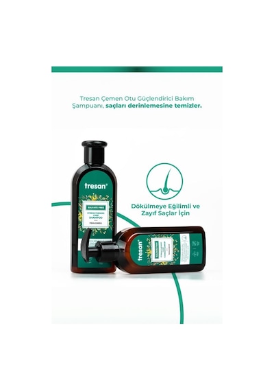 Tresan Çemen Otu Güçlendirici Sülfatsız Şampuanı 300 Ml